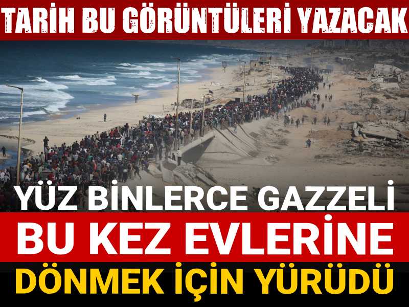 yuz binlerce gazzeli bu kez evlerine donmek icin yurudu tarih bu goruntuleri yazacak a7MOhm5C